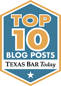 Texas Bar Today TopTen Badge